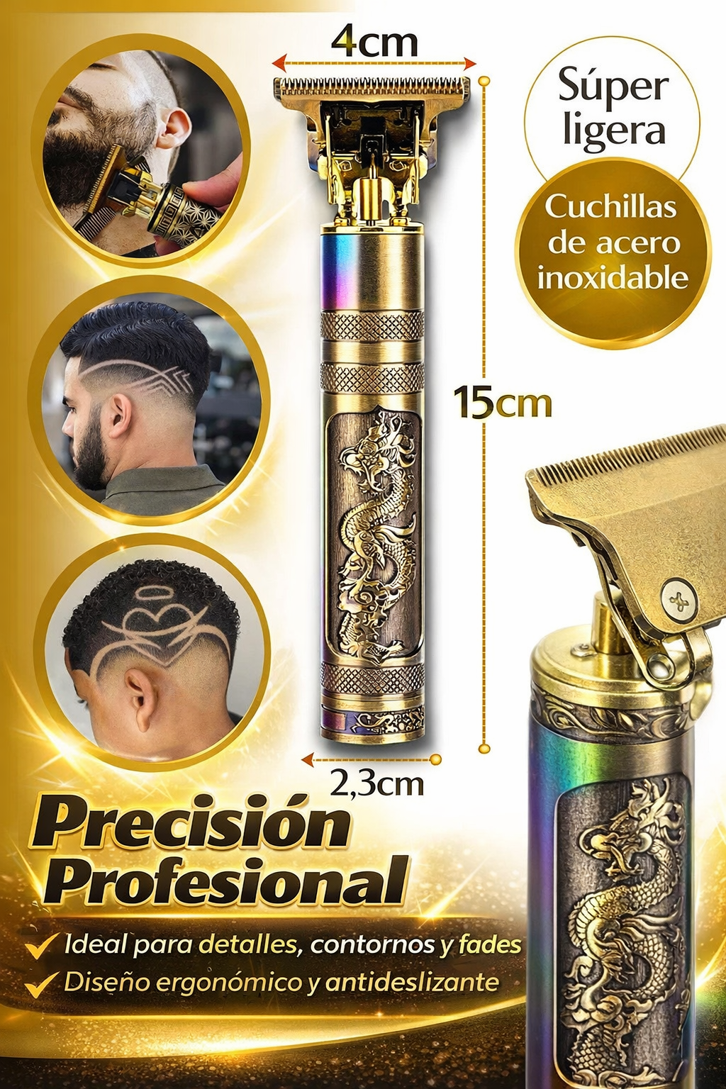Maquina Profesional Dragon Corte Cabello