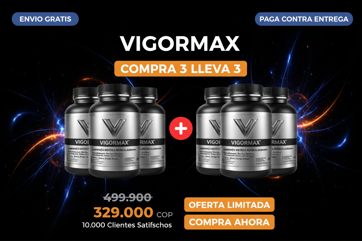 VigorMax™ – Recupera Tu Energía, Resistencia y Rendimiento | Envío Gratis 🇨🇴