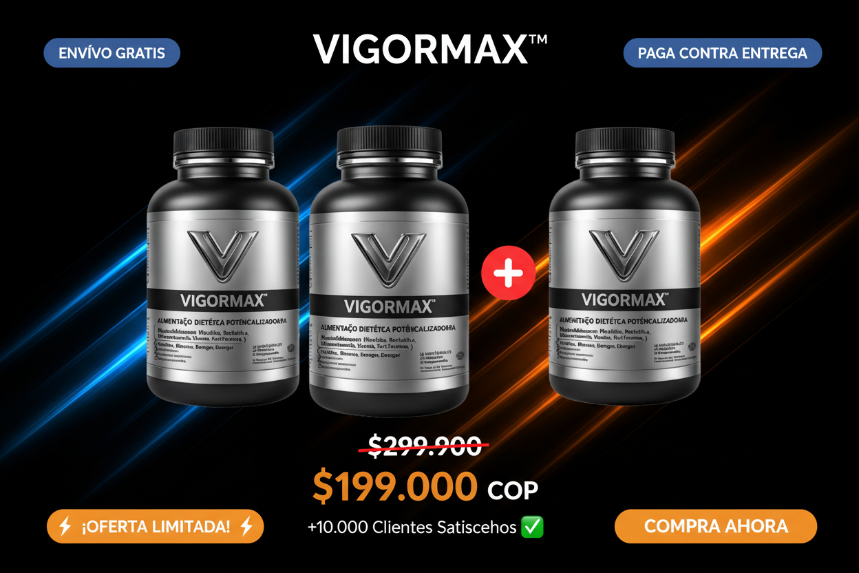 VigorMax™ – Recupera Tu Energía, Resistencia y Rendimiento | Envío Gratis 🇨🇴